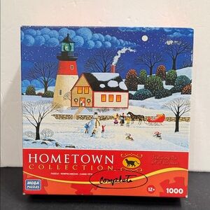 Hometown At The Light Before Christmas 1000 piece jigsaw puzzle SALE🔴3/$25🔴